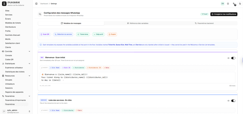 Sites Management